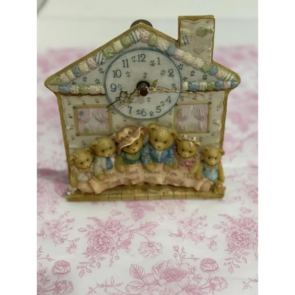 Cherished‎ Teddies Family House Clock – Enesco Priscilla Hillman